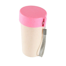 Travel Coffee Cup Portable Water Bottle Wheat Straw Coffee Tea Mug Coffee Mug with Lids for Coffee Tea (300 ML Approx) - dailyneed.life