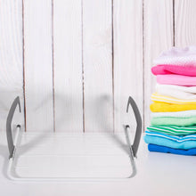 Metal Steel Folding Drying Rack for Clothes Balcony Laundry Hanger for Small Clothes Drying Hanger Metal Clothes Drying Stand, Socks and Plant Storage Holder Outdoor / Indoor Clothes-Towel Drying Rack Hanging on The Door Bathroom - dailyneed.life