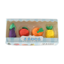 Mini Cute Veg & Fruit Erasers – 3D Colorful Eraser Set for Kids (4 Pc) - dailyneed.life