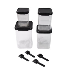 Plastic Air Tight Containers Storage (4 Pc Set With 4 Spoon) - dailyneed.life