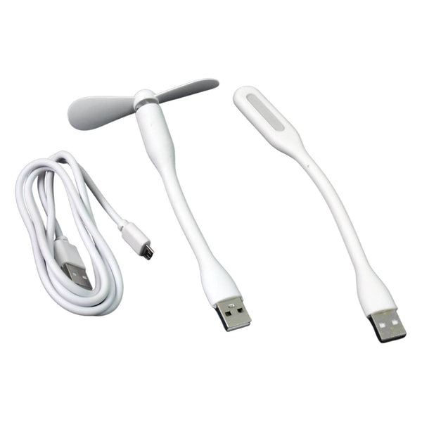 Portable Mini USB Fan, USB Light & Micro USB Cable (3 Pcs Set) - dailyneed.life