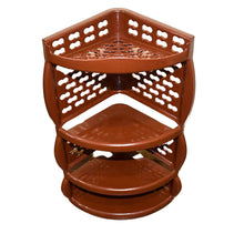 Multi Purpose Plastic Corner Rack a Stylish Storage Shelf for Kitchen / Living Room / Bathroom (1 Pc / 3 Layer ) - dailyneed.life