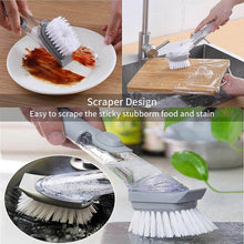 Dish Cleaning Brush with Built-in Liquid Soap Dispenser (1 Pc) - dailyneed.life