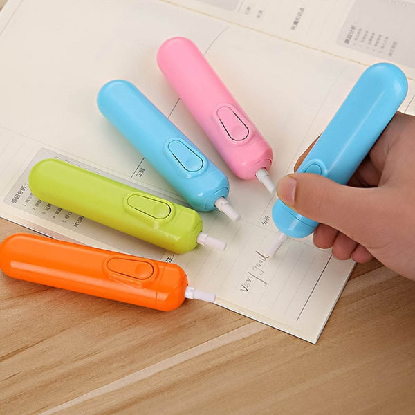 Electric Eraser Kit Automatic Pencil Eraser Battery Operated with 12 Eraser Refills - dailyneed.life