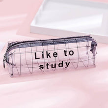 Transparent Pencil Pouch With Zipper (1 Pc) - dailyneed.life