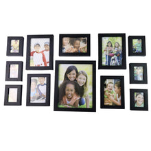 Premium Black Photo Frame Set 12 Pcs Wall Hanging Gallery Frames - dailyneed.life