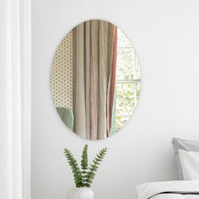 Elegant Oval Frameless Wall Mirror for Home & Office Decor (6 Pc) - dailyneed.life