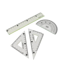 4-Piece Geometry Set, Triangle Ruler Protractor Straight Ruler - dailyneed.life