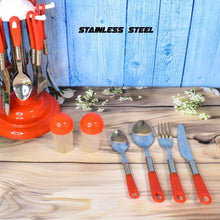 Luxury Cutlery Set for Dining Table Stainless Steel 26-Piece Set With Stand (1 Set - dailyneed.life