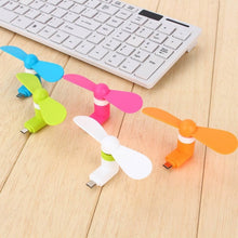 mini USB fan For Having cool air instantly, anywhere and anytime purposes (Micro Port / Mix Color) - dailyneed.life