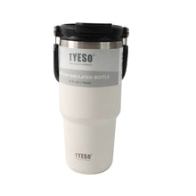 High Quality Stainless Steel Vacuum Glass Insulated Glass Coffee Cups Double Walled Travel Mug, Car Coffee Mug (With Lid & Handle / 1 Pc) - dailyneed.life
