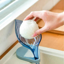Plastic Leaf Shape Soap Box Self Draining Bathroom Soap Holder, Decorative Drainage Plastic Soap Dish with Draining Tray (Mix Color / 1 Pc) - dailyneed.life