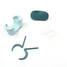 Multifunctional Cartoon Sticky Punch Free Mop Holder Wall Mounted Broom Organizer Cleaning Tools Holder Hanger, Self Adhesive Cute Cow Head Suction Cup Hanging Hook for Bathroom Kitchen (1 Pc) - dailyneed.life