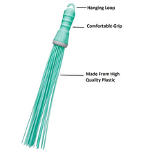 Plastic Hard Bristle Broom for Bathroom Floor Cleaning and Scrubbing, Wet and Dry Floor Cleaning - dailyneed.life