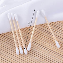 Eco-Friendly Bamboo Cotton Swabs with Wooden Handles (Pack of 20) - dailyneed.life