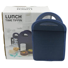 6In1 Tiffin Box-Lunch Box | 3 Stainless Steel Containers | Plastic lid Box | Spoon & Fork /Plastic Bottle | Insulated Fabric Bag | Leak Proof | Microwave Safe for Office, College and School for Men, Women (6 pcs) - dailyneed.life