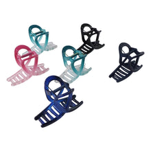Plastic Hair Clamp Grip, Simple Matte Hair Barrette Clamp (12 Pc / Mix Design) - dailyneed.life