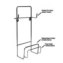 Chakla Belan Chimta Stand Rolling Pin Board Tong Holder Silver Stainless Steel Multi-Purpose Rack for Kitchen (1 Pc ) - dailyneed.life
