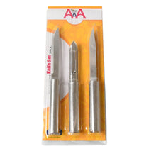 Stainless Steel Multipurpose Sharp Cutting Knife with Non-Slip Handle for Fruit, Meat and Vegetable Chopping (Pack Of 3) - dailyneed.life