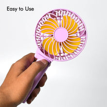 Portable Mini handy Fan & Personal Table Fan | Rechargeable Battery Operated Fan Suitable for Kids, Women, Makeup Artist, Home Office (Battery Not Include) - dailyneed.life