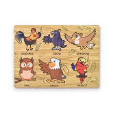 Wooden Bird Puzzle Learning Educational Board (1 Set / 28×20 Cm) - dailyneed.life