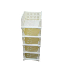 5 Layer Stackable Multifunctional Storage,for Clothes Foldable Drawer Shelf Basket Utility Cart Rack Storage Organizer Cart for Kitchen, Pantry Closet, Bedroom, Bathroom, Laundry (5 Layer 1 Pc) - dailyneed.life