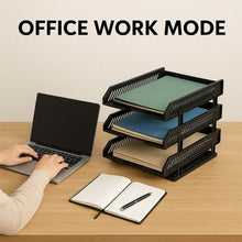 4-Layer Multifunctional File Rack with Drawers for Office Desk - dailyneed.life