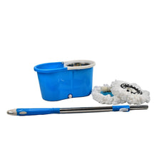 Spin Floor Cleaning Easy Advance Tech Bucket Mop and Rotating Steel Pole Head with 2 Microfiber Refill Heads for Household Floor Cleaning (MOQ :- 25pc) - dailyneed.life