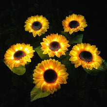 2 Pc Outdoor Solar Sunflower Lights Intelligent Light Control Waterproof Garden Landscape Stake Light - dailyneed.life