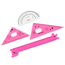 Cute Cartoon Giraffe Ruler / Scale Meter Ruler / Triangle Ruler (4 Pc Set) - dailyneed.life