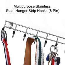 Multipurpose Stainless Steel Hanger Strip Hooks (8 Pin) - dailyneed.life