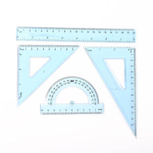 4-Piece Transparent Geometry Instrument Set with Ruler - dailyneed.life