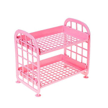 2Layer Foldable Plastic Small Storage Shelf / Rack (1 Pc / Mix Color) - dailyneed.life