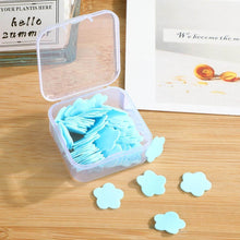 Mini Portable Travel Soap Paper Sheets Flower Shape (100 Pcs Set Approx / Mix Color) - dailyneed.life