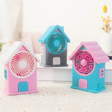Mini House Fan House Design Rechargeable Portable Personal Desk Fan For Home , Office & Kids Use (Battery Not Include) - dailyneed.life