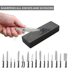 Silicon Carbide German Combination Stone, Dual Sided Stone for Knife and Tools Sharpening with Safety Case - dailyneed.life