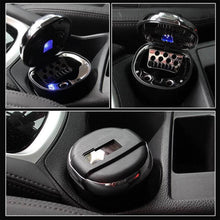 Solar Powered LED Car Ashtray with Flip Lid (1 Pc) - dailyneed.life