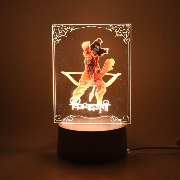 Beautiful 3D Lord Shree Ram Frame with soft white light (1 Pc) - dailyneed.life