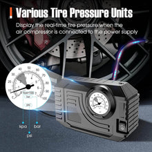 Tire Inflator Portable Air Compressor 12V Small Air Pump for Car Tires Bicycle Balloons, Cars, Bike, Bicycles and Other Inflatables with LED Light (12V) - dailyneed.life