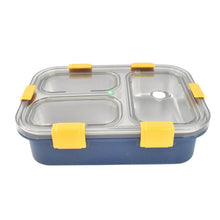 3 Compartment Transparent Stainless Steel Lunch Box for Kids - dailyneed.life