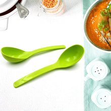 Plastic Spoon Kitchen Multipurpose Serving Ladle for Frying, Serving, Turner, Curry Ladle, Serving Rice, Spoon Used While Eating and Serving Food Stuffs Etc (2 Pcs Set / 10 Inch ) - dailyneed.life