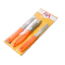 3in1 Multipurpose Stainless Steel Classic Kitchen Knife Set of 3 for Fruits and Vegetable Chopping / Cutting / Peeling, Kitchen Knife / Vegetable Peeler / Plain Knife - dailyneed.life