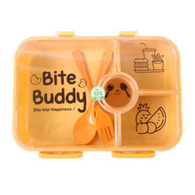 Bite Buddy 4-Compartment Leak-Resistant Plastic Lunch Box with Spoon & Fork - dailyneed.life