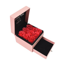Preserved Eternal Rose Flower Gift Box Drawer with I Love You & Artificial 9 Pcs Rose (1 Set) - dailyneed.life