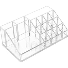 16 Compartment Cosmetic Makeup Jewellery Lipstick Storage Organiser Box, Cosmetic Storage Box Make-up Lipstick Organizer / Lipstick Holder Case Transparent - dailyneed.life