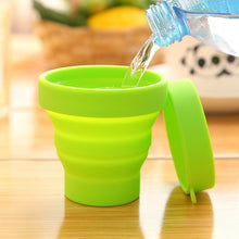 Round Silicone Foldable Glass / Cup, Foldable Travel Mug With Lid (1 Pc) - dailyneed.life