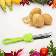 Multi-Purpose Stainless Steel Peeler With Handle For Vegetables, 2 in 1 Potato Peeler and Cutter, Stainless Steel Potato Peeler, grated Carrot, grated, Suitable for Peeling and shredding Fruit and Vegetables Kitchen Accessories (1 Pc) - dailyneed.life