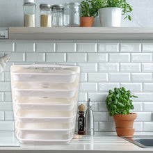 Plastic 6 Layer Wall-Mounted Food Organizer Rack (1 Set) - dailyneed.life