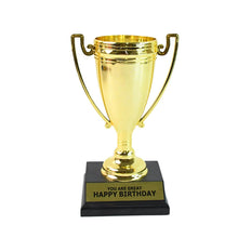 Golden Birthday Trophy – “You Are Great Happy Birthday” Plastic Award with Base - dailyneed.life