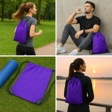 Water-Resistant Nylon Drawstring Backpack Bag (1 Pc / Mix Color & Design) - dailyneed.life